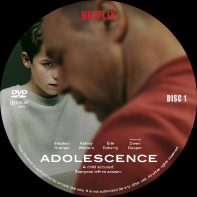 Adolescence - Mini Series; disc 1