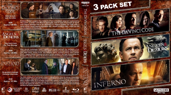 The DaVinci Code / Angels & Demons / Inferno Triple Feature (4K)