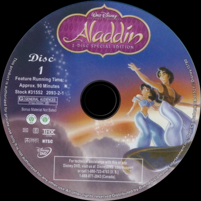 Aladdin - Special Edition; disc 1