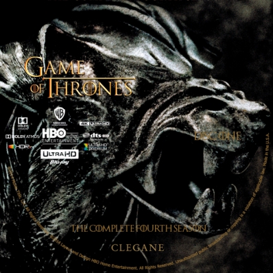 Game of Thrones 4K - Season 4; disc 1