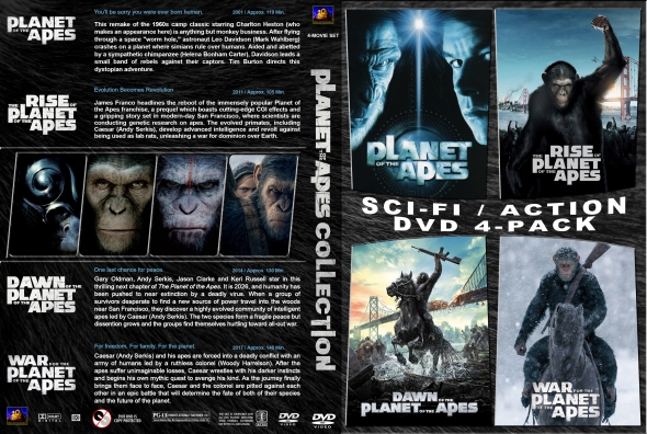 Planet of the Apes 4-Pack