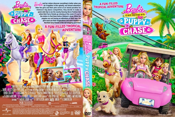 barbie and her sisters in a puppy chase
