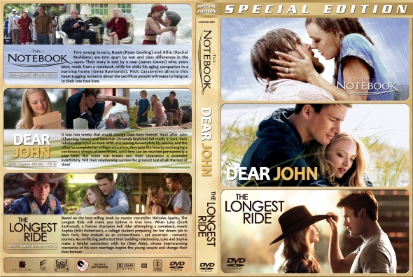 The Notebook / Dear John / The Longest Ride Triple