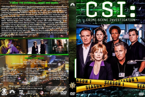 CSI : Crime Scene Investigation - Season 1 (spanning spine)