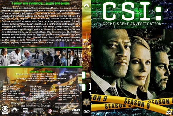 CSI : Crime Scene Investigation - Season 9 (spanning spine)