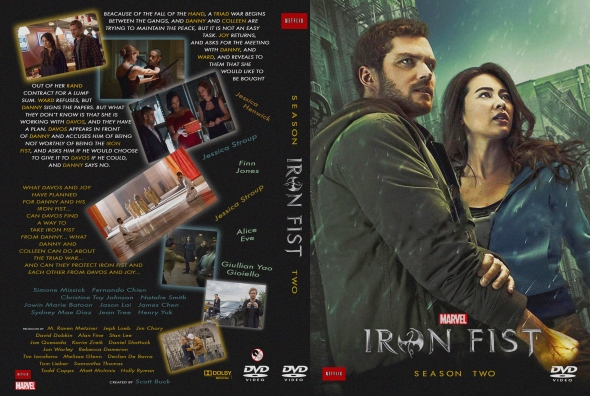 Iron Fist: Season 2 (2018) R0 Custom DVD Covers 