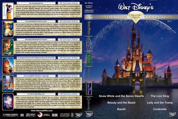 Walt Disney Animation Collection Diamond Edition - Set 1