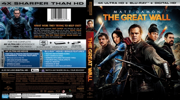 Covercity Dvd Covers Labels The Great Wall 4k