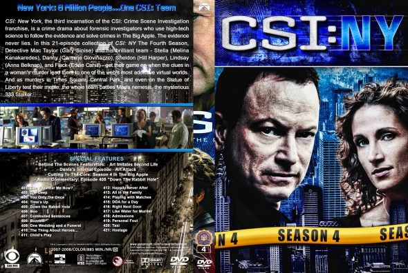 CSI: NY - Season 4 (spanning spine)
