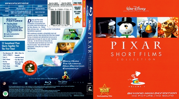 Pixar Short Films Collection Vol.1