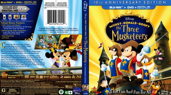Mickey, Donald And Goofy - The Three Musketeers