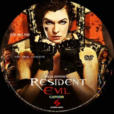 CoverCity - DVD Covers & Labels - Resident Evil: The Final Chapter