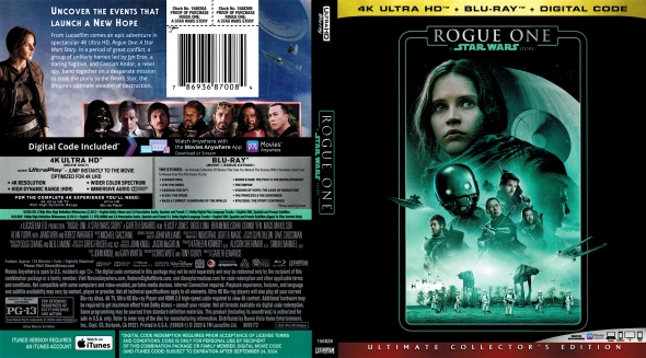 Rogue One: A Star Wars Story 4K Blu-ray (4K Ultra HD + Blu-ray +