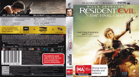 Resident Evil: The Final Chapter 4K