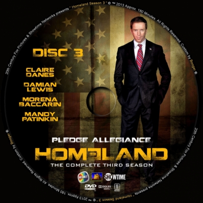 CoverCity - DVD Covers & Labels - Homeland - Season 3; disc 3