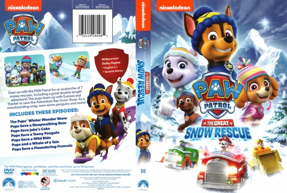 Prisnedsættelse dynasti Uredelighed CoverCity - DVD Covers & Labels - Paw Patrol: The Great Snow Rescue