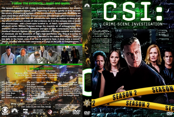 CSI : Crime Scene Investigation - Season 2 (spanning spine)