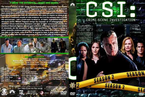 CSI : Crime Scene Investigation - Season 2 (spanning spine)