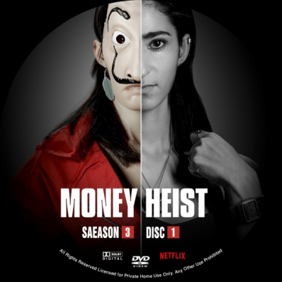 CoverCity - DVD Covers & Labels - Money Heist - Season 3; disc 1