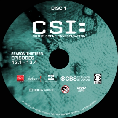 CSi: Crime Scene Investigation - Season 13; disc 1