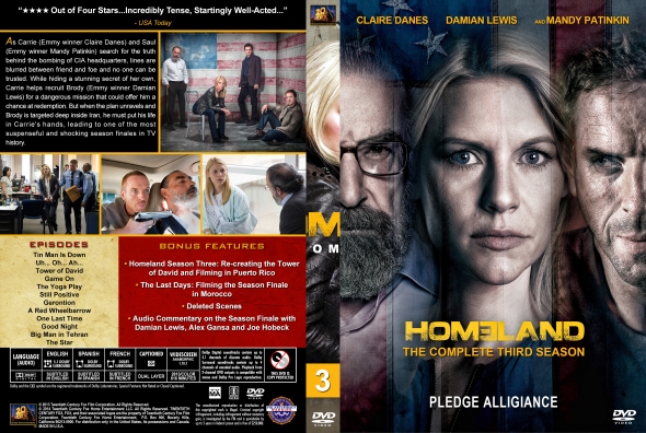 Homeland- Season 3 (spanning spine)