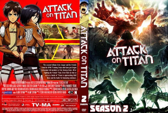 Shingeki no Kyojin Season 2 [Dvd Cover] by sylargreyp on DeviantArt