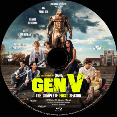Gen V - Season 1; disk 1