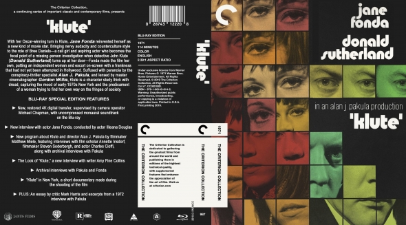 Klute BRD - Criterion Collection
