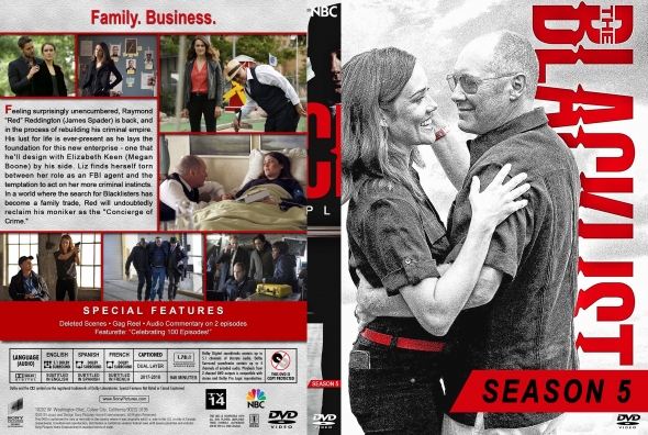 The Blacklist - Season 5 (spanning spine)