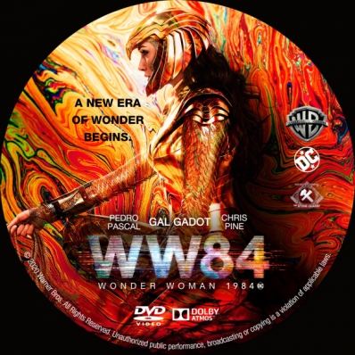 Wonder Woman 1984 Dvd Label Covercity Dvd Covers Labels Wonder Woman Grinsticks