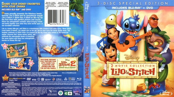 Lilo and Stitch dvd cover - DVD Covers & Labels by Customaniacs, id: 4938  free download highres dvd cover