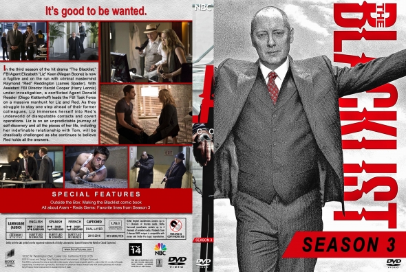 The Blacklist - Season 3 (spanning spine)