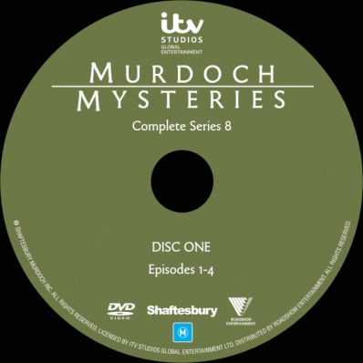 Murdoch Mysteries - Season 8; disc 1