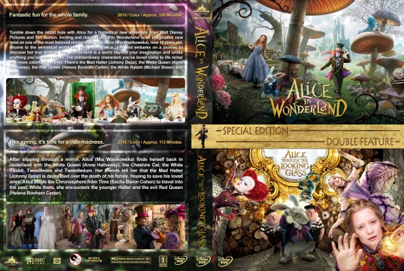Alice in Wonderland / Alice Through the Looking Glass Double Feature