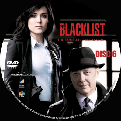 CoverCity - DVD Covers & Labels - The Blacklist - Season 1; disc 6