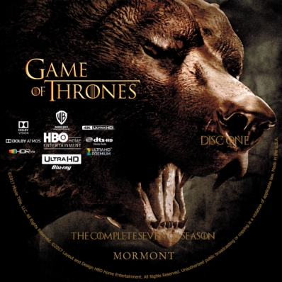 Game of Thrones 4K - Season 7; disc 1